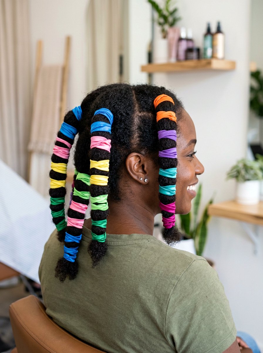 Banding Method - 20 overnight styles for natural hair stretch - 20 overnight styles for natural hair stretch