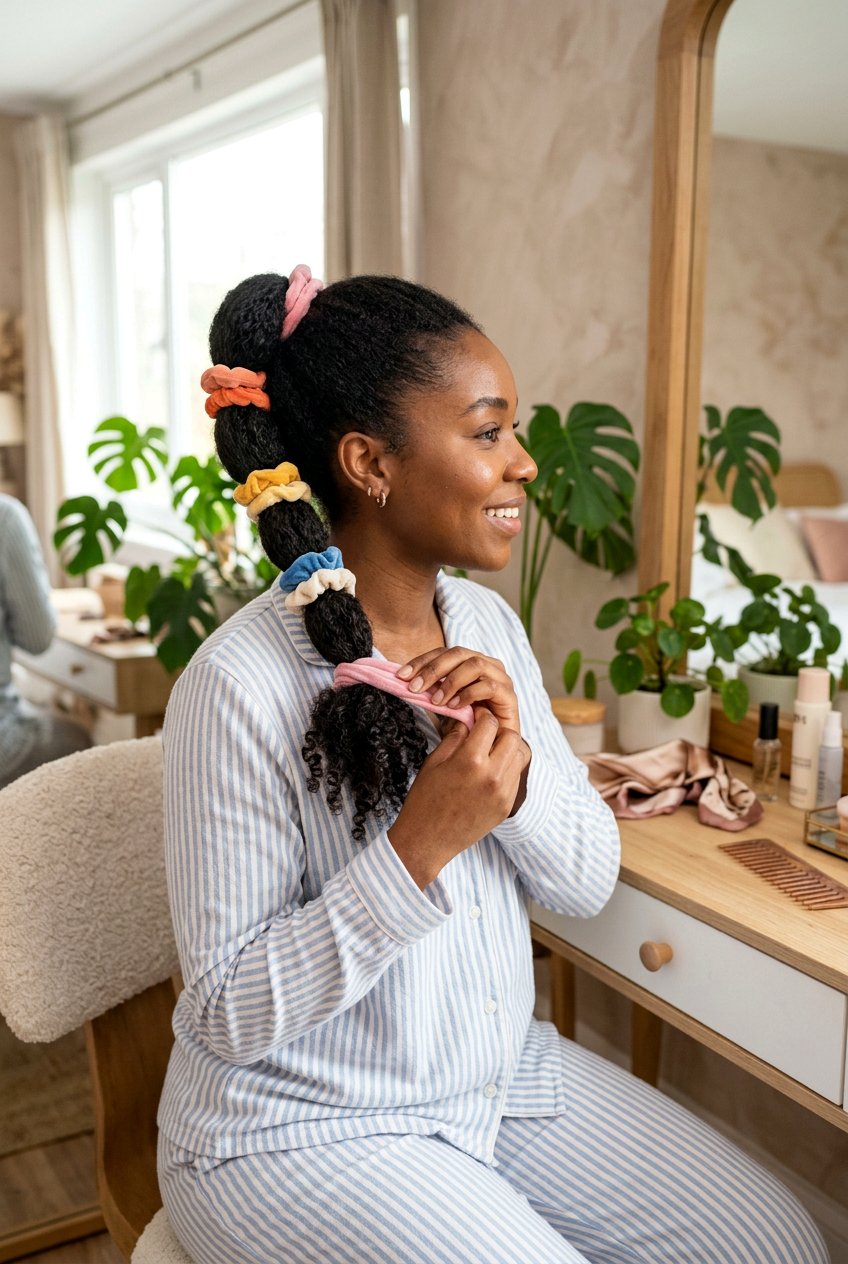 Banding Method - 20 bonnet hairstyle for curly hair - 20 bonnet hairstyle for curly hair