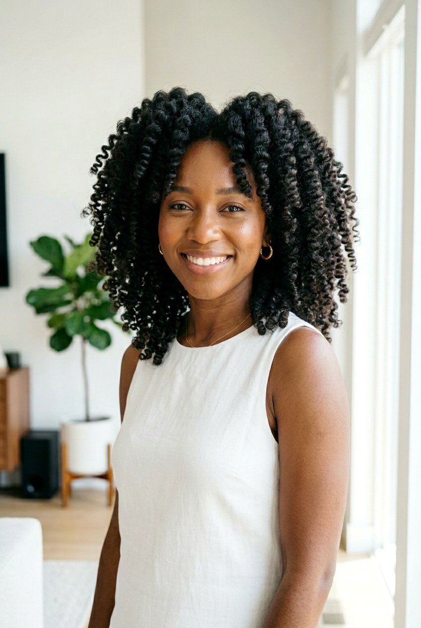 Bantu Knot Curls - 20 overnight bun curls for shoulder length hair - 20 overnight bun curls for shoulder length hair