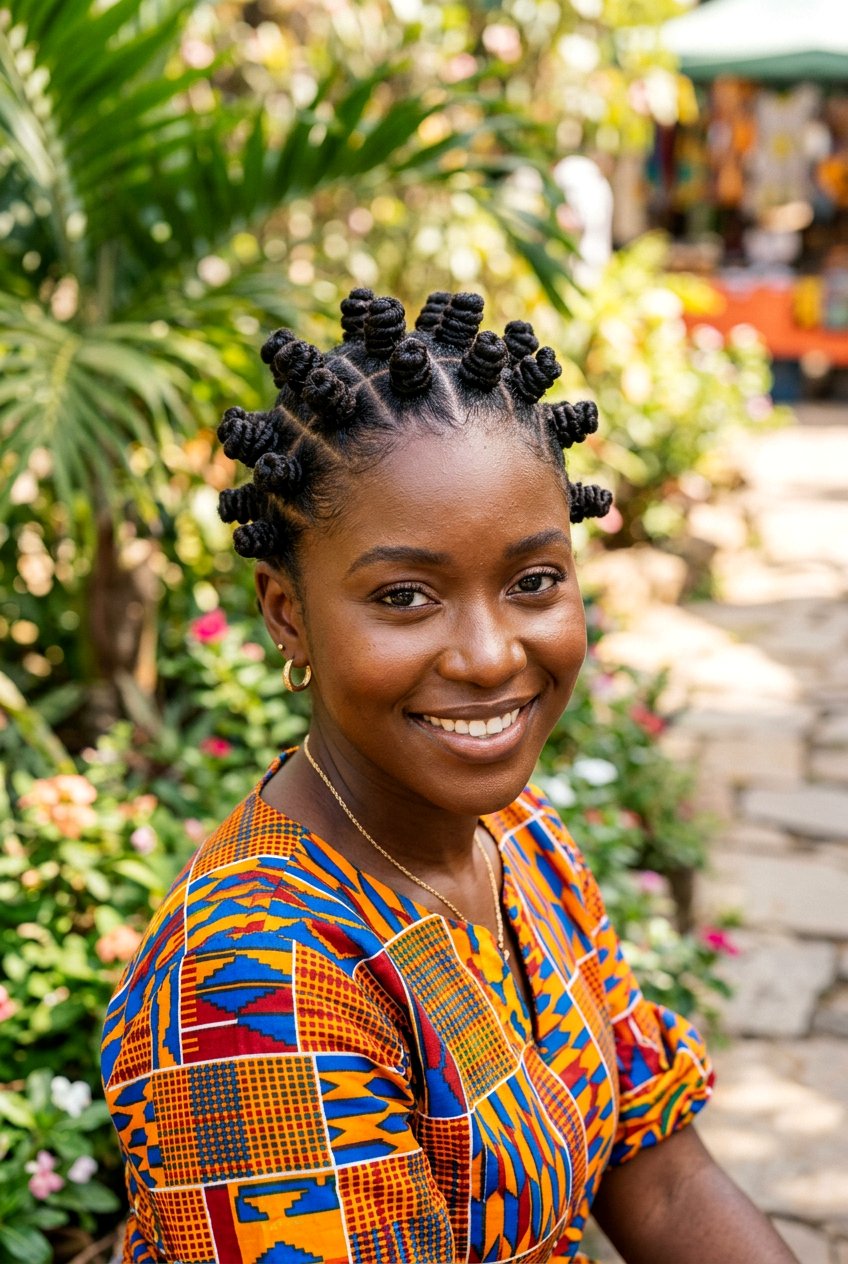 Bantu Knots - 20 school hairstyle for naturally curly hair - 20 school hairstyle for naturally curly hair