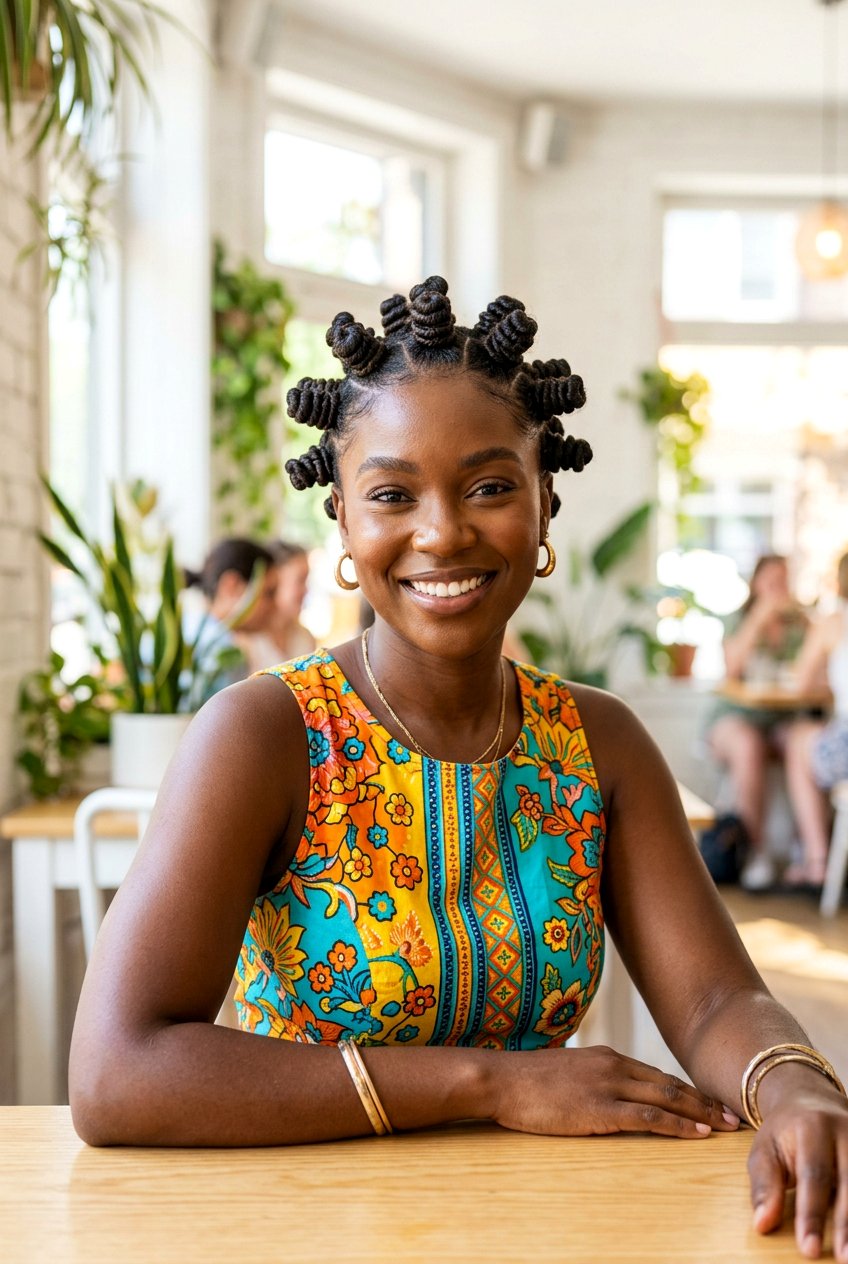 Bantu Knots - 20 black women vacation protective styles - 20 black women vacation protective styles