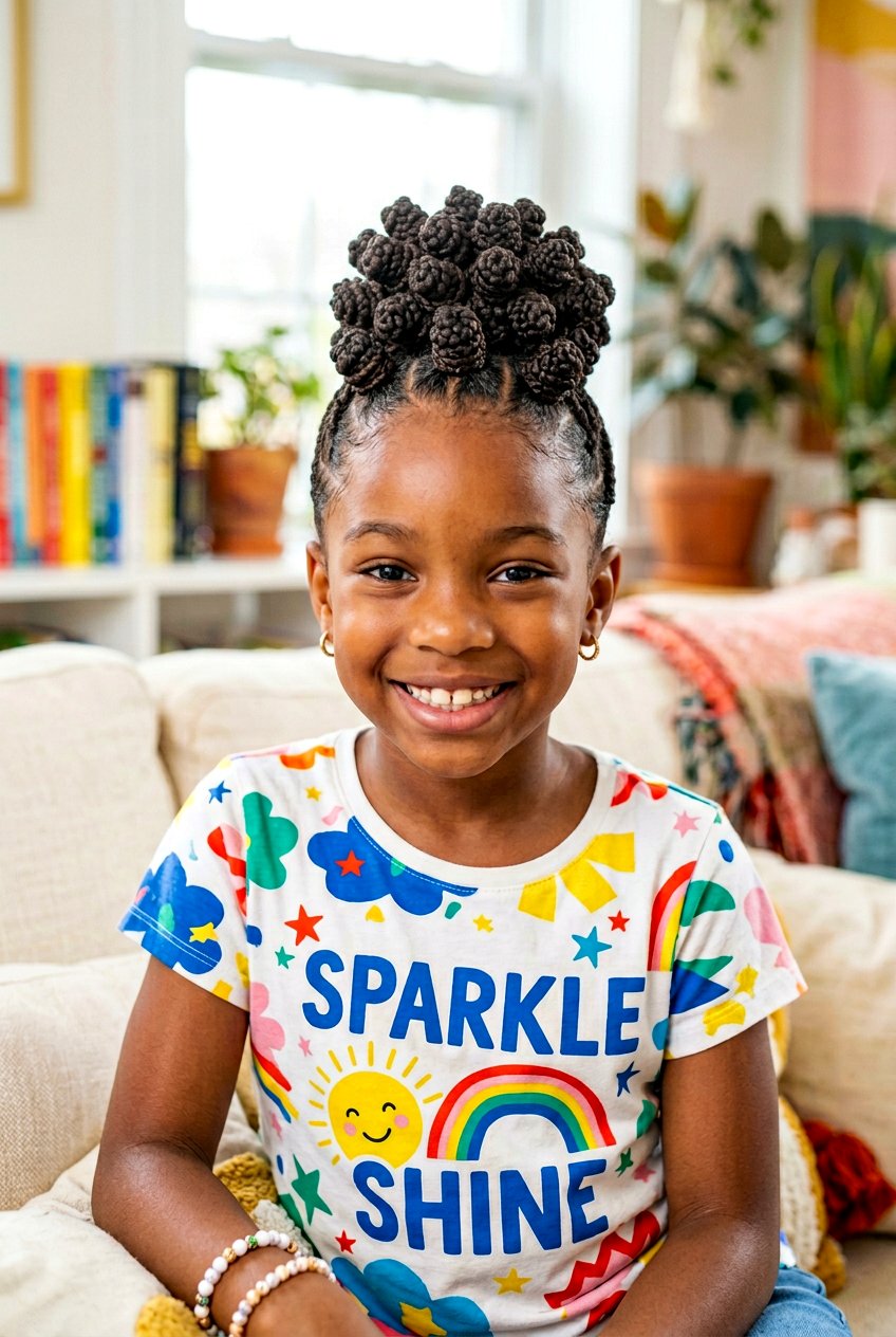 Bantu Knots Braided Bun For Black Girls - 20 braided buns for black girls - 20 braided buns for black girls