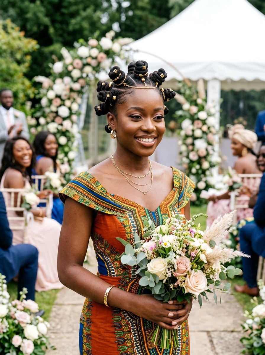 Bantu Knots For Wedding - 20 wedding hairstyles for black bridesmaids - 20 wedding hairstyles for black bridesmaids
