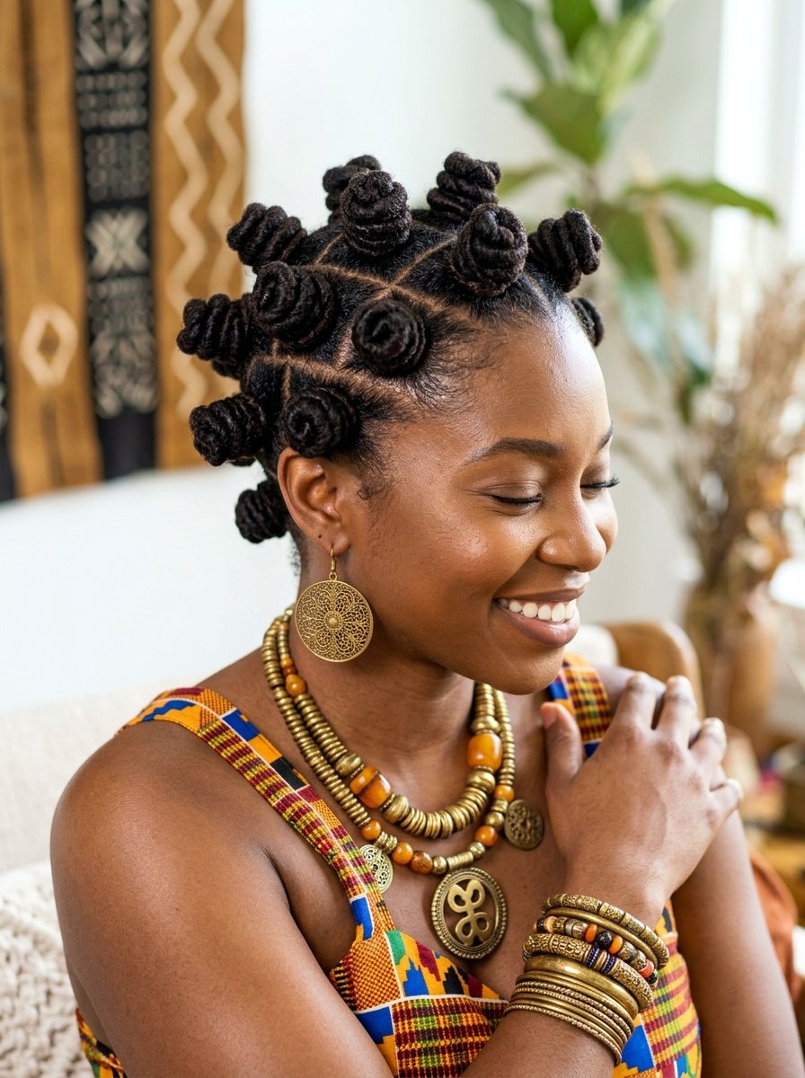 Bantu Knots On Locs - 20 shoulder length loc styles - 20 shoulder length loc styles