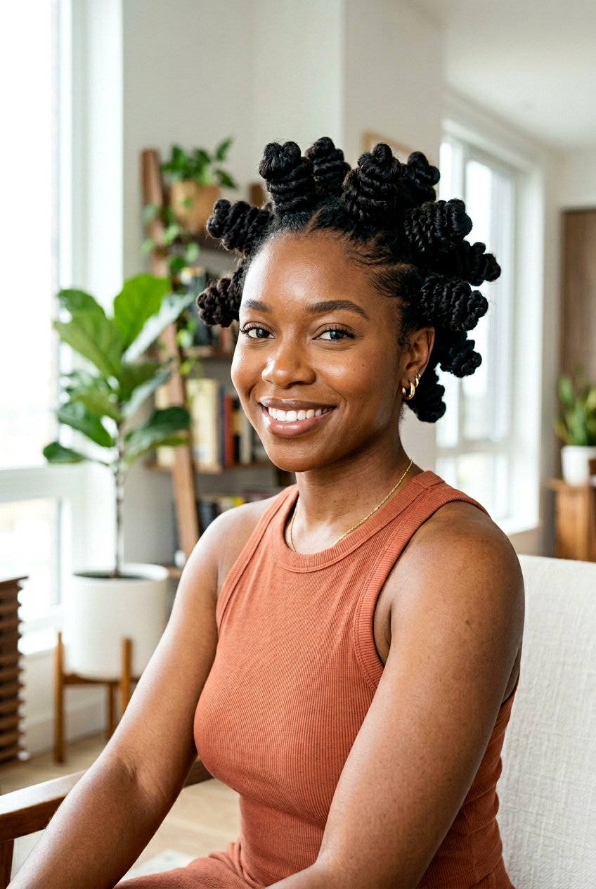 Bantu Knots On Straight Hair - 20 overnight twists for straight hair women - 20 overnight twists for straight hair women