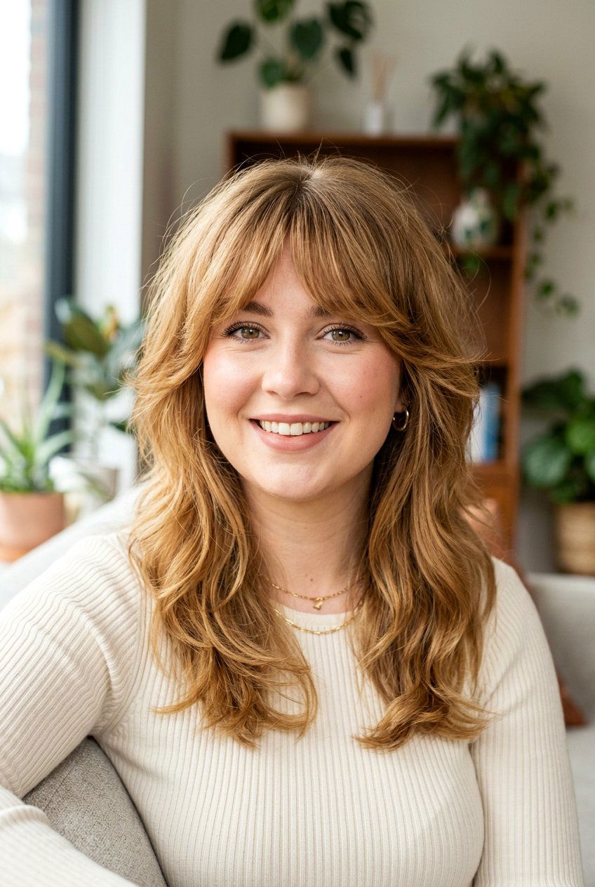 Bardot bangs - 20 bangs for round face - 20 bangs for round face