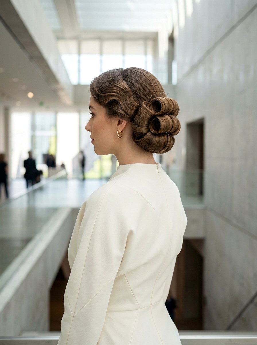 Barrel Curls Updo - 20 glamorous old hollywood hair ideas - 20 glamorous old hollywood hair ideas