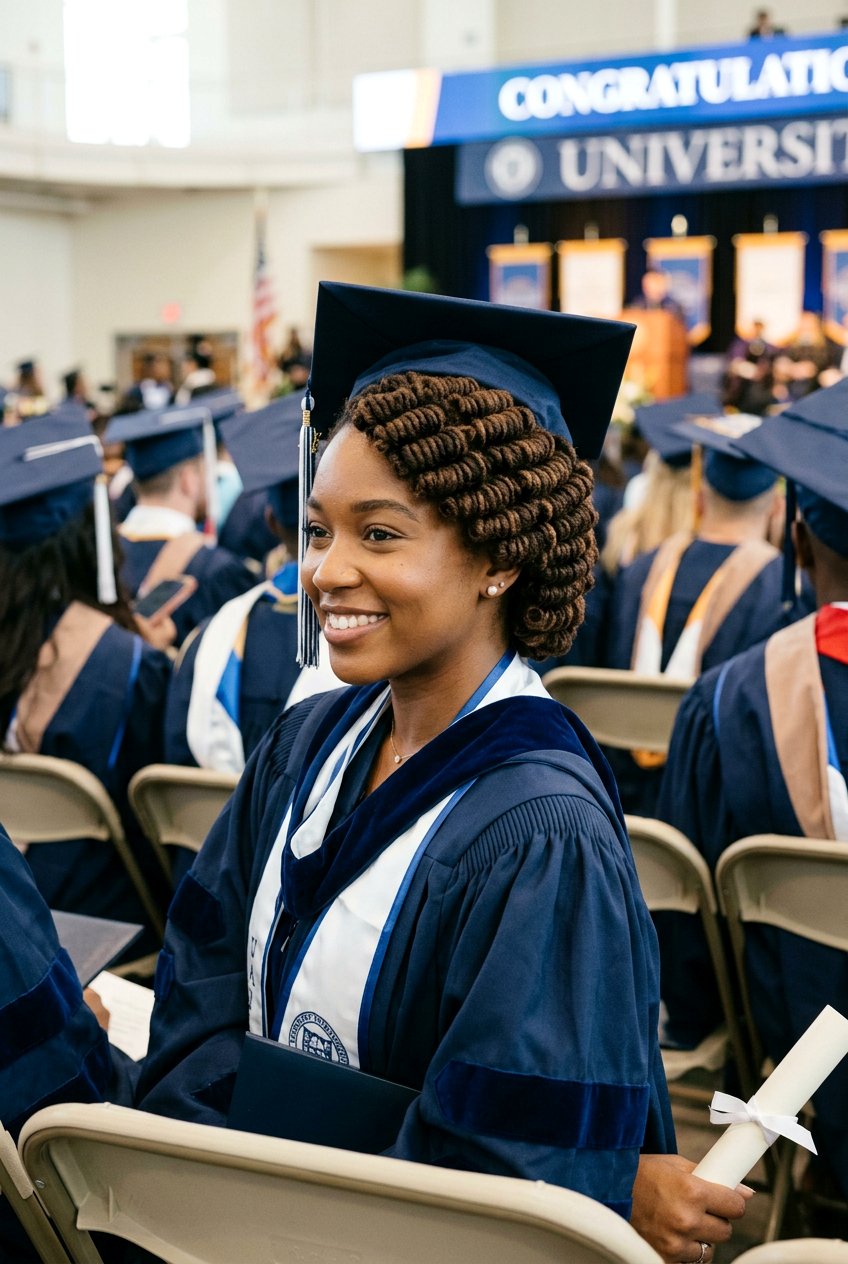 Barrel Rolls For Locs - 20 graduation hairstyles for natural hair - 20 graduation hairstyles for natural hair