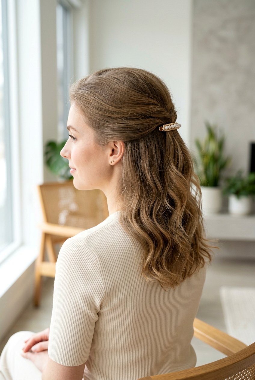 Barrette Hairstyle For Fine Hair - 20 barrette hairstyles for women - 20 barrette hairstyles for women