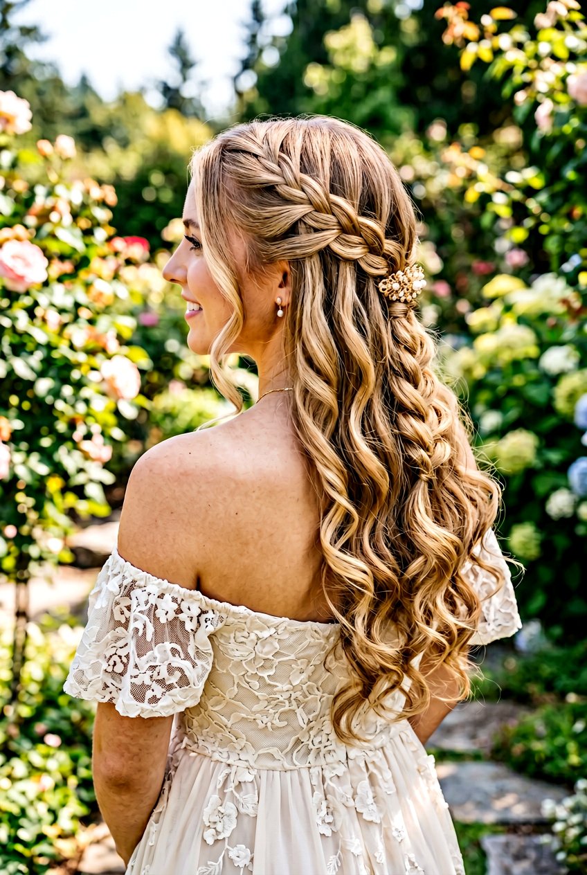 Barrette Waterfall Hairstyle - 20 barrette hairstyles for women - 20 barrette hairstyles for women