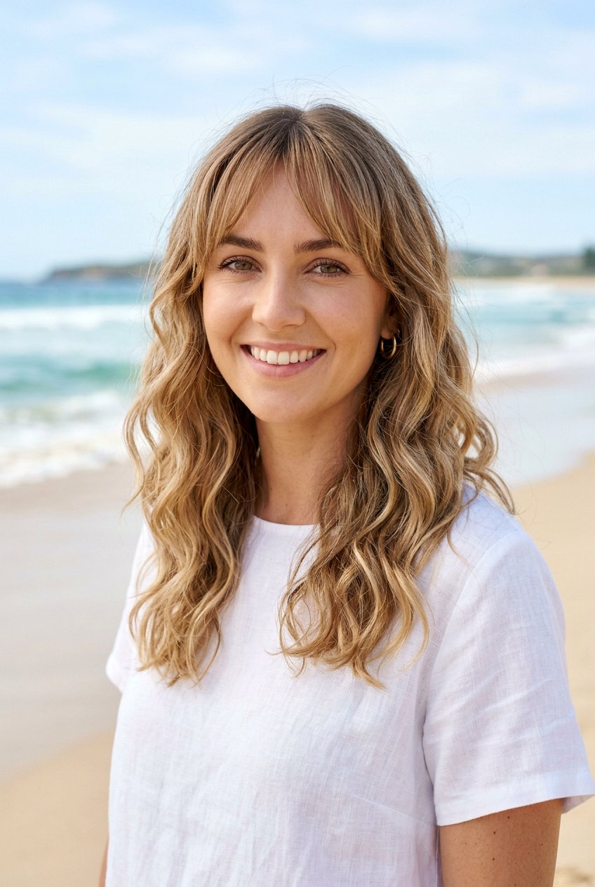 Beach Wave Perm With Bangs - 20 beach wave perm - 20 beach wave perm