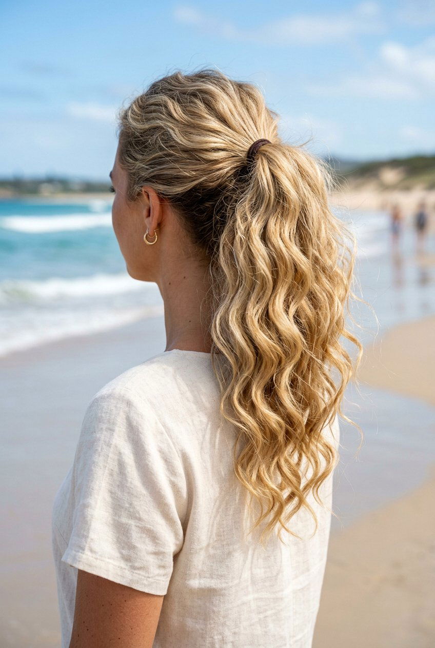Beach Wave Rodeo Ponytail With Curls - 20 rodeo ponytail with curls - 20 rodeo ponytail with curls