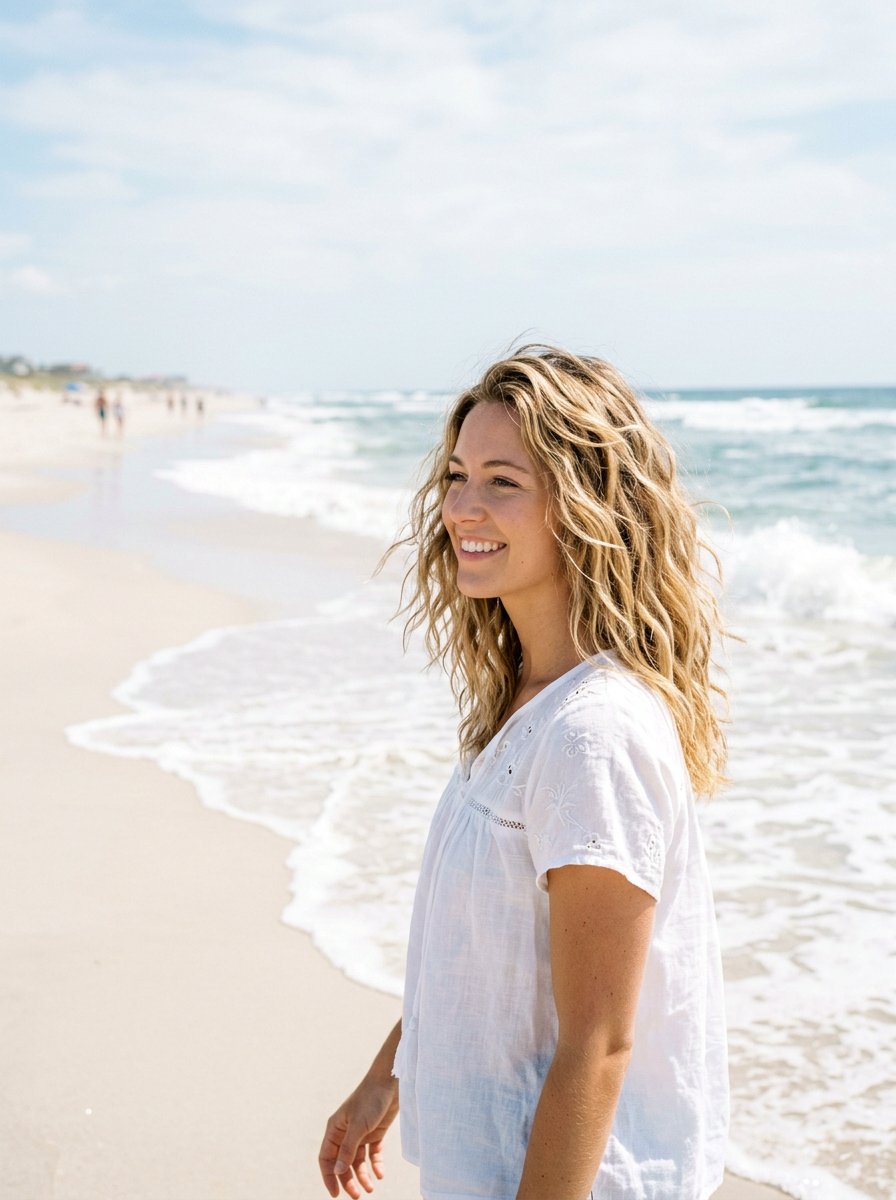 Beach Waves - 20 simple hairstyle for graduation day - 20 simple hairstyle for graduation day