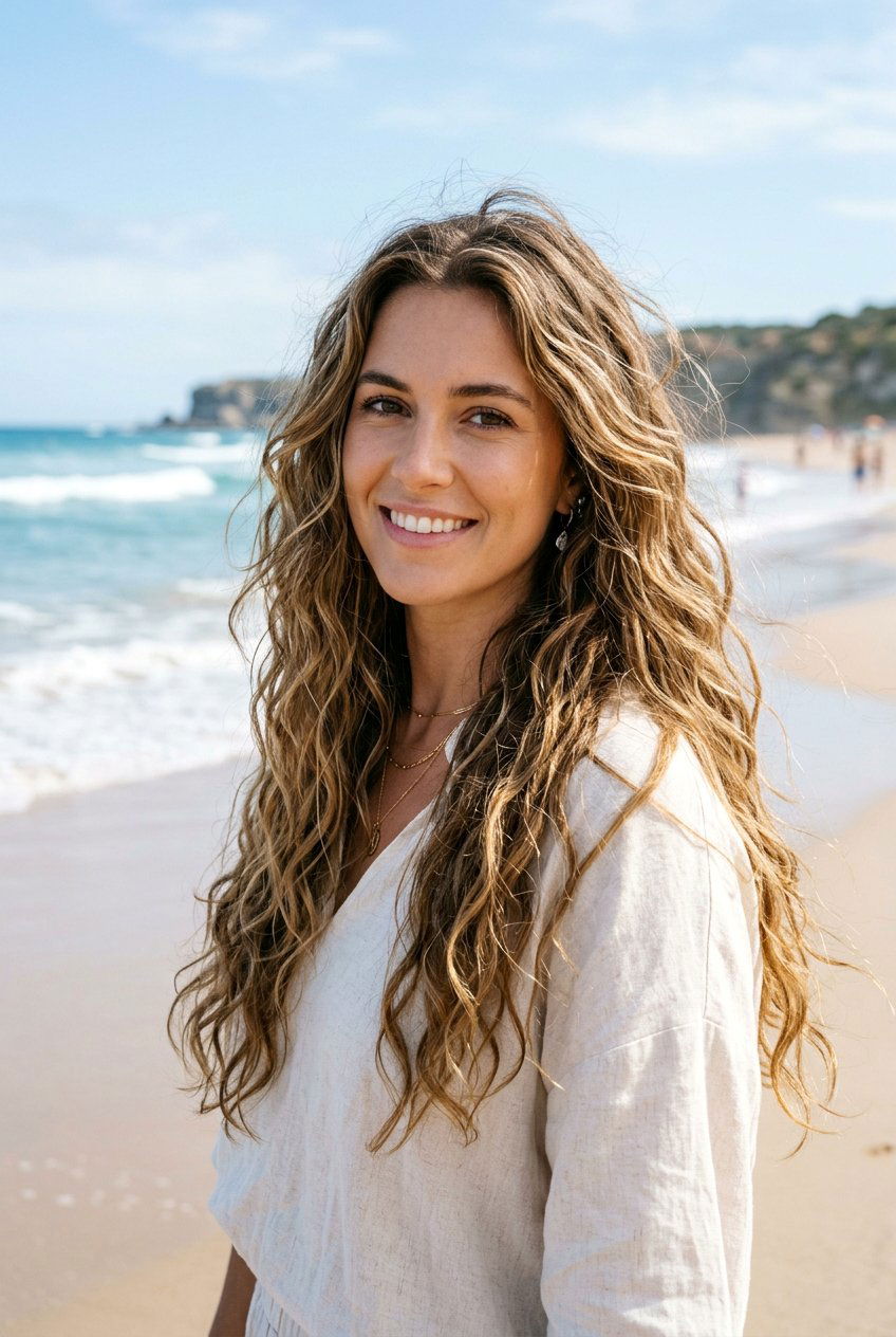 Beach wave perm long hair - 20 loose perm for long hair - 20 loose perm for long hair