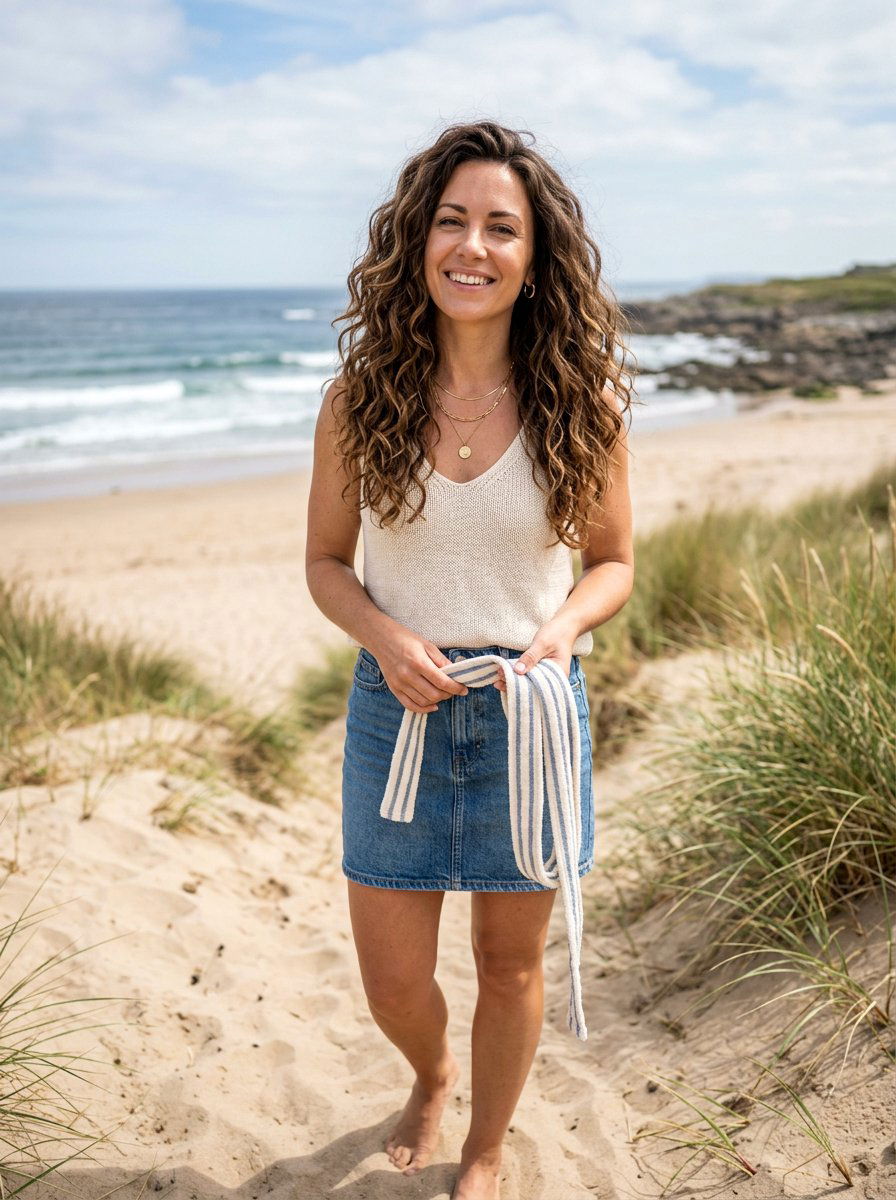 Beach wave robe belt curls - 20 robe belt curls for long hair - 20 robe belt curls for long hair