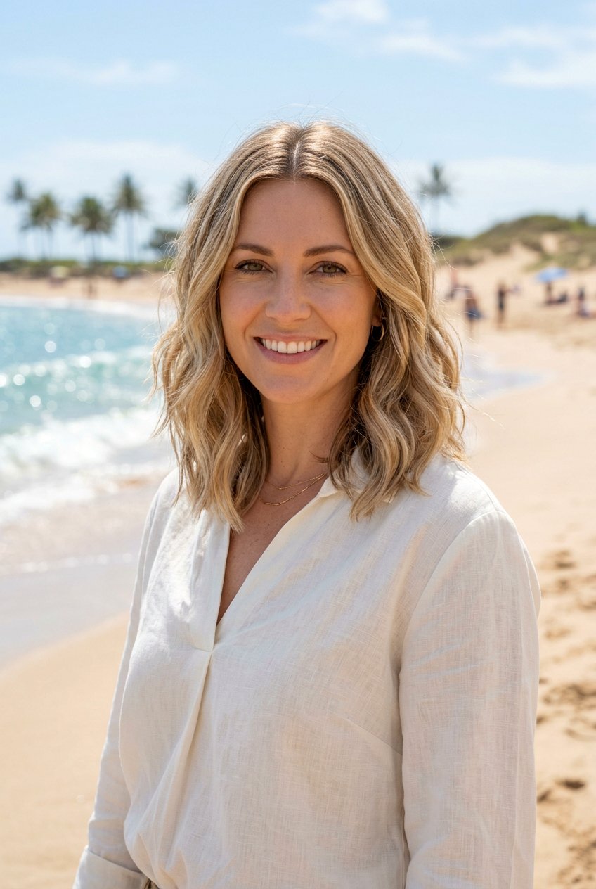 Beachy Lob With Layers For Oval Face - 20 beachy lob with layers - 20 beachy lob with layers