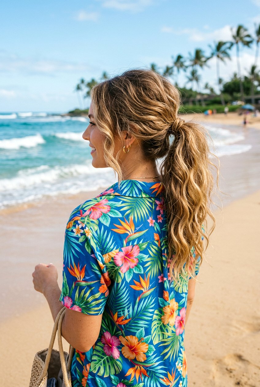 Beachy Ponytail - 20 best beach hairstyle ideas - 20 best beach hairstyle ideas