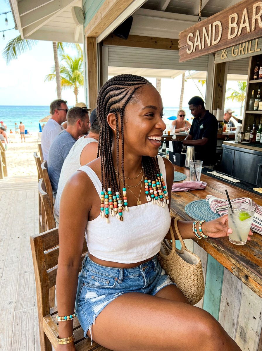 Beachy Raindrop Braids - 20 tropical braid hairstyle - 20 tropical braid hairstyle