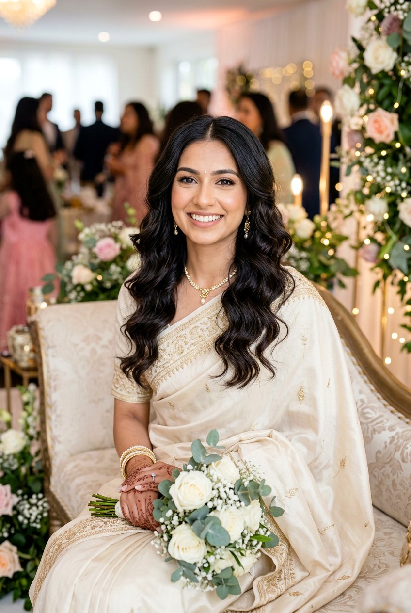 Beachy Waves Walima Hairstyle - 20 walima hairstyles - 20 walima hairstyles