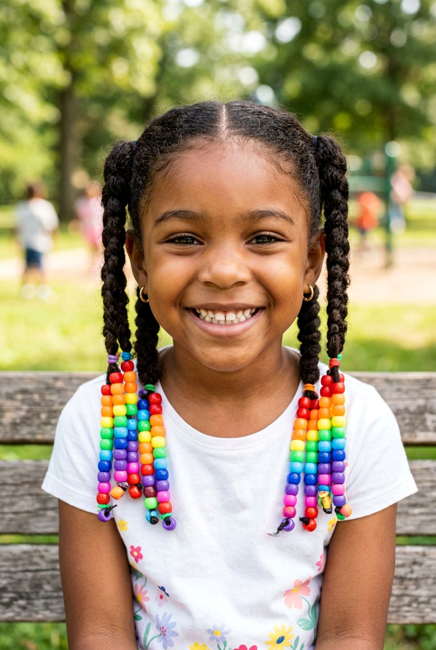 20 Adorable Bead Hairstyles For Little Girls You Must Try