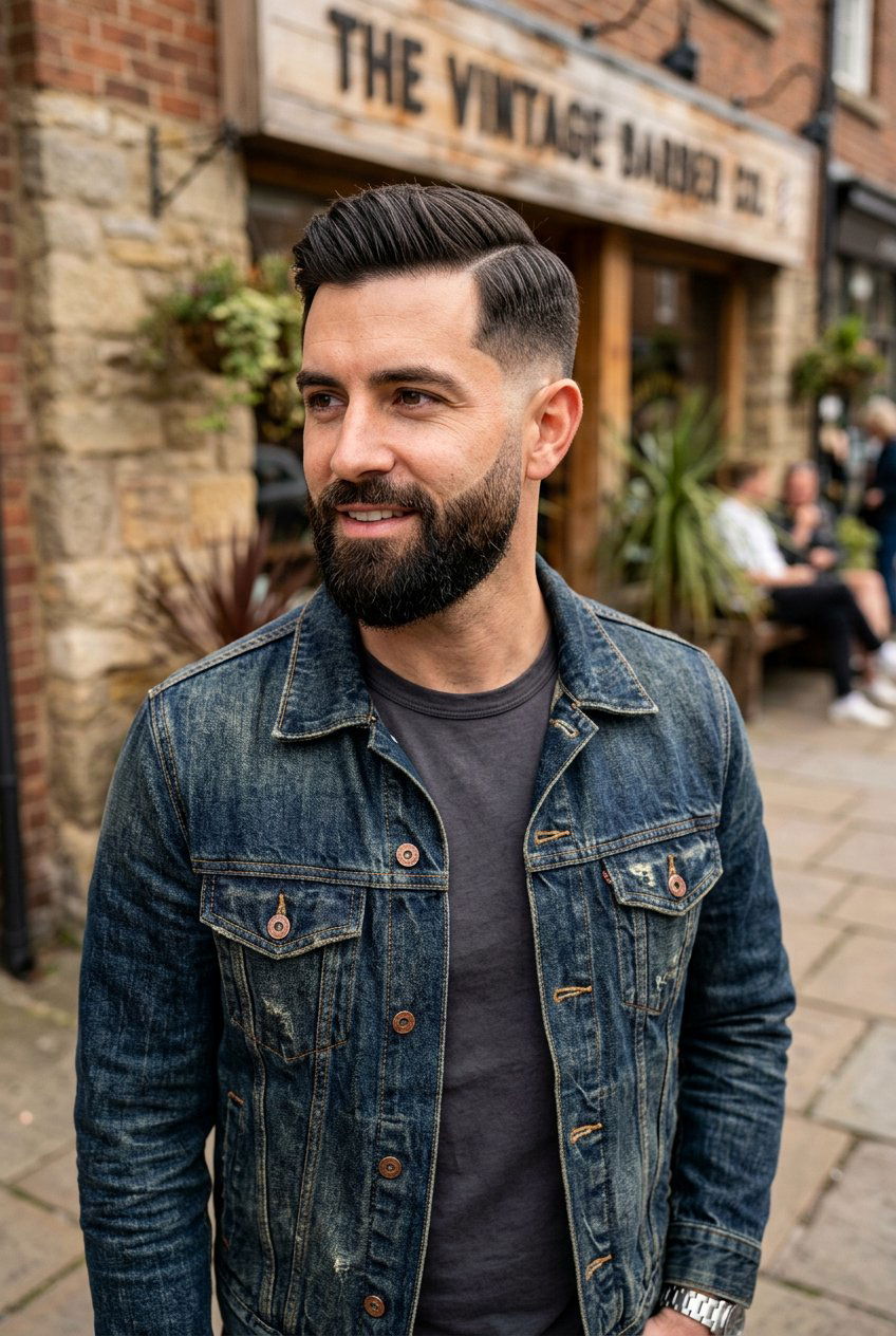 Beard Blend Taper Comb Over - 20 tapered comb over for men - 20 tapered comb over for men