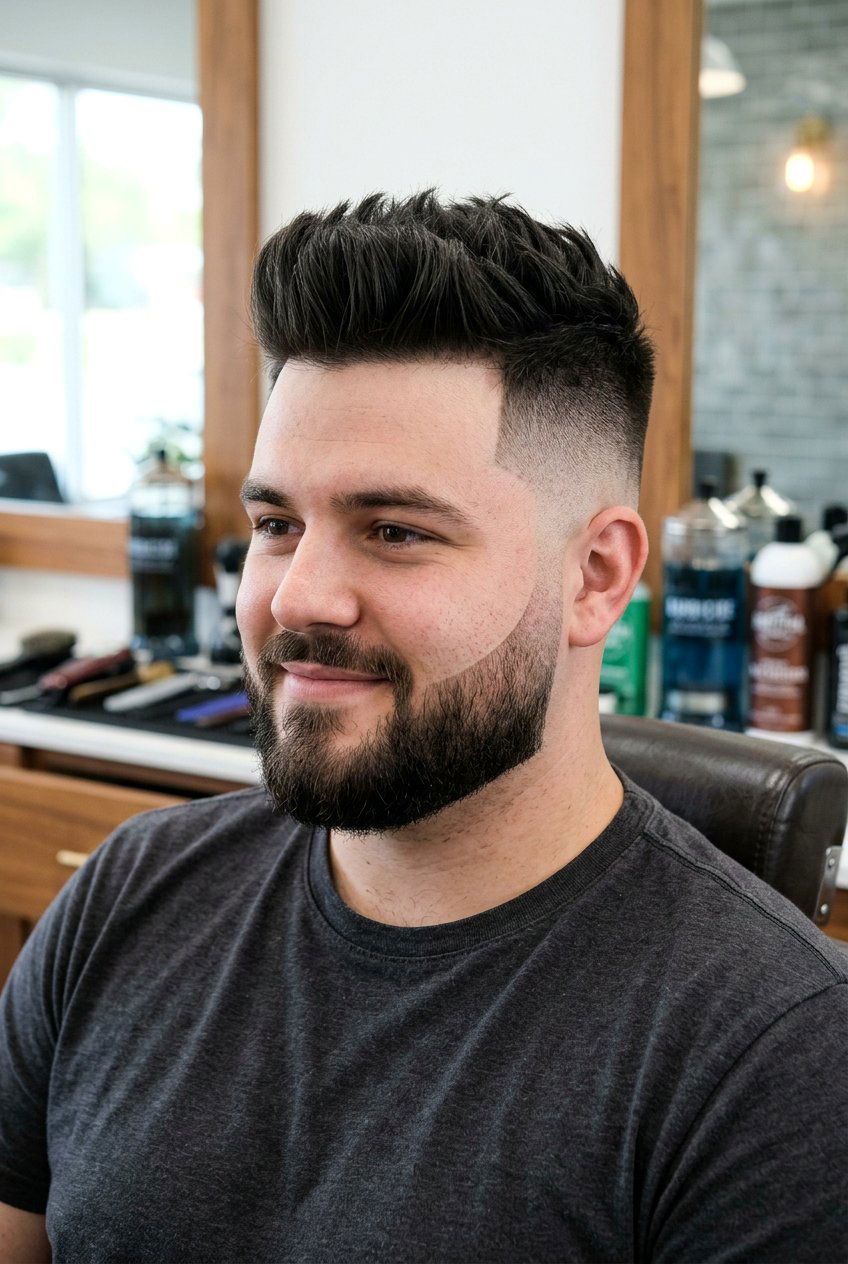 Beard Fade Haircut For Round Face - 20 beard fade haircut - 20 beard fade haircut