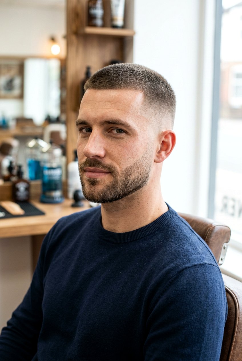 Beard Fade Haircut With Short Stubble - 20 beard fade haircut - 20 beard fade haircut