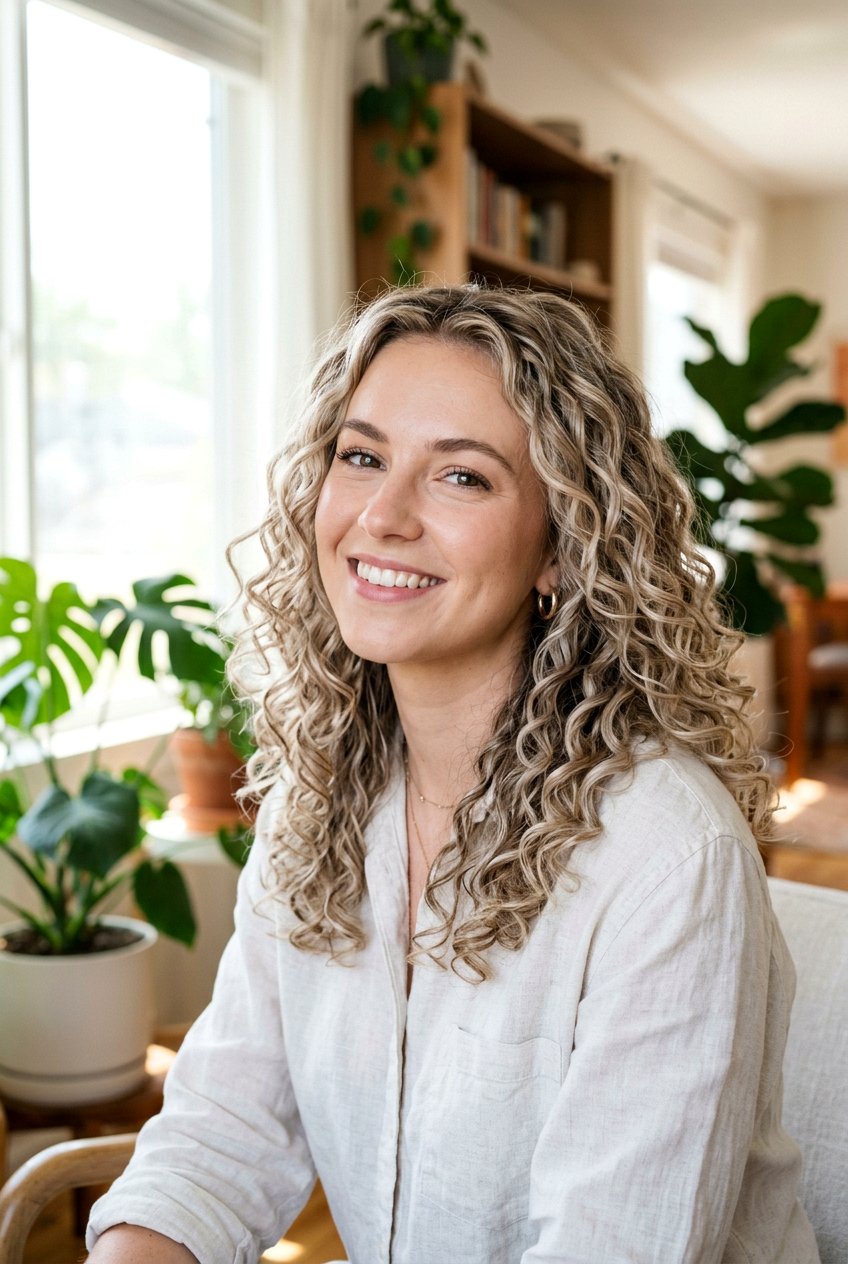 Beige Babylights On Curly Blonde Hair - 20 beige babylights on blonde hair - 20 beige babylights on blonde hair