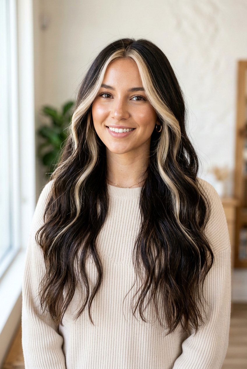 Beige Balayage Money Piece - 20 creamy beige balayage - 20 creamy beige balayage