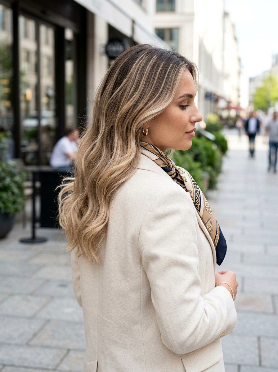 Beige Blonde Balayage - 20 rooted beige blonde for mature women - 20 rooted beige blonde for mature women