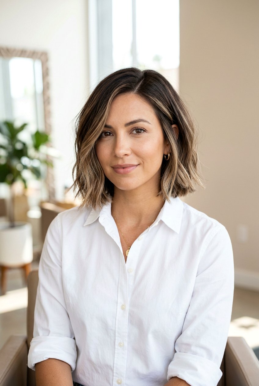 Beige Blonde Balayage On Short Brown Bob - 20 cool beige blonde balayage on brown hair - 20 cool beige blonde balayage on brown hair