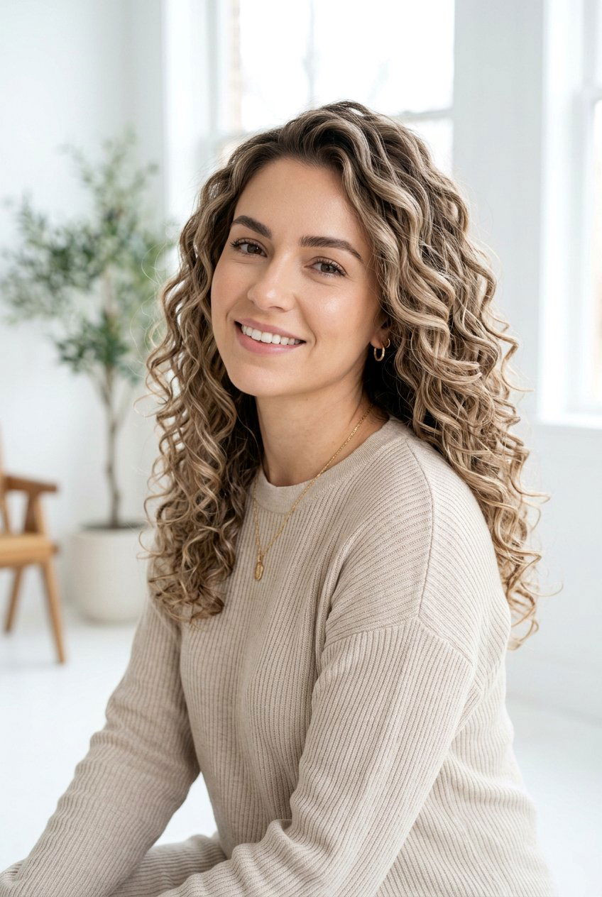 Beige Blonde Balayage on Curly Hair - 20 blonde balayage for curly hair - 20 blonde balayage for curly hair