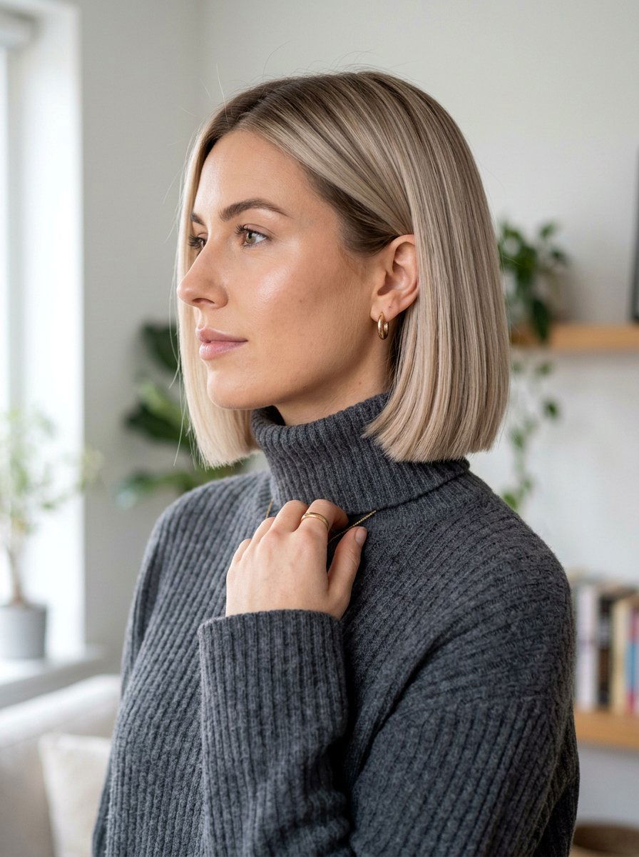 Beige Blonde Bob - 20 rooted beige blonde for mature women - 20 rooted beige blonde for mature women