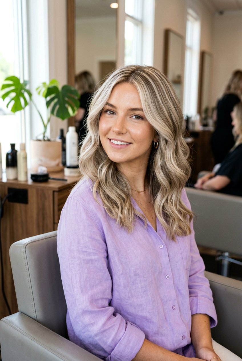 Beige Blonde Foil Highlights - 20 cool beige blonde for mature skin tones - 20 cool beige blonde for mature skin tones