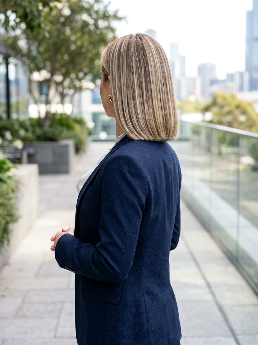 Beige Blonde Highlights On Blunt Cut - 20 classy blonde highlights ideas - 20 classy blonde highlights ideas