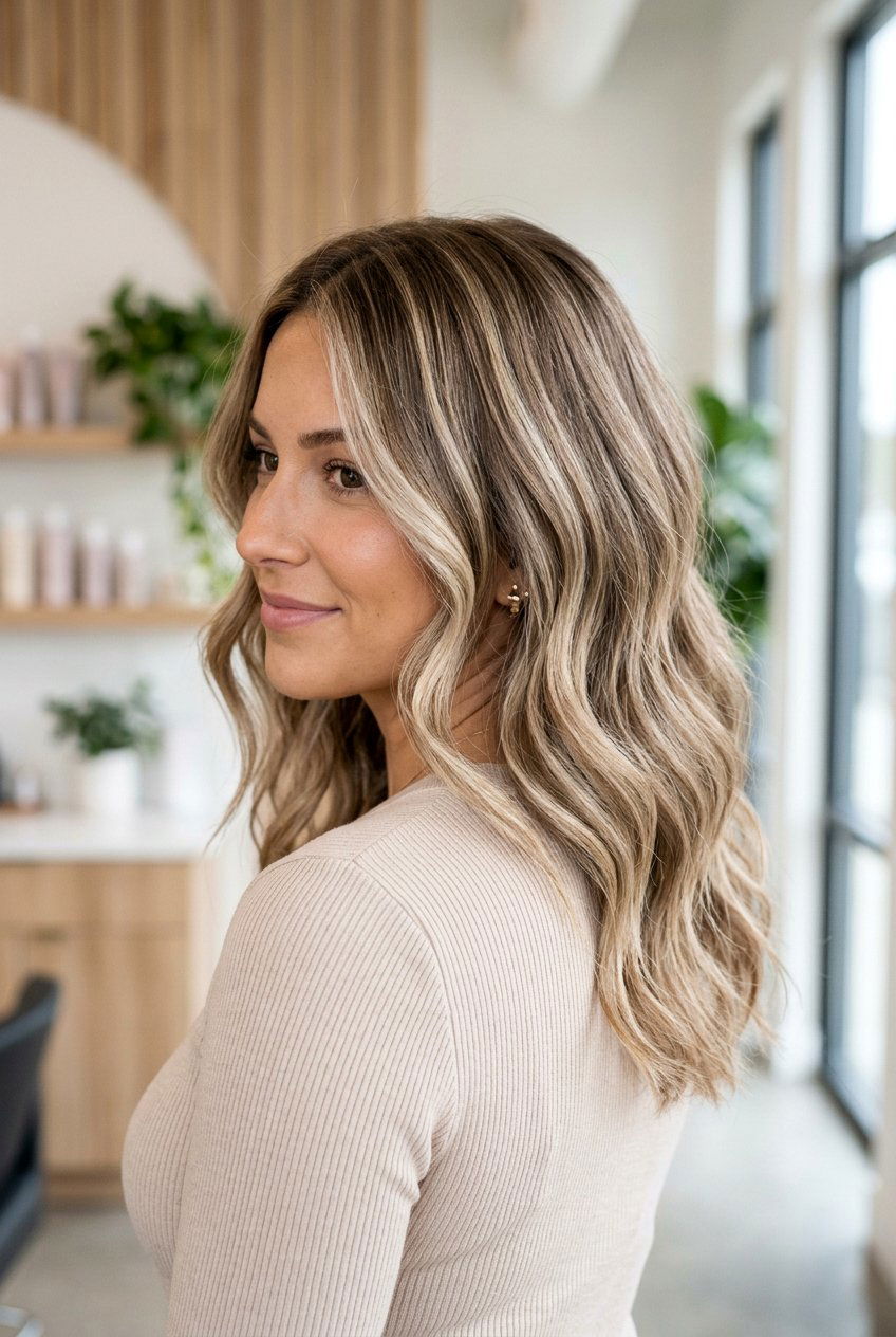 Beige Blonde Ribbon Highlights - 20 ribbon highlights hair - 20 ribbon highlights hair