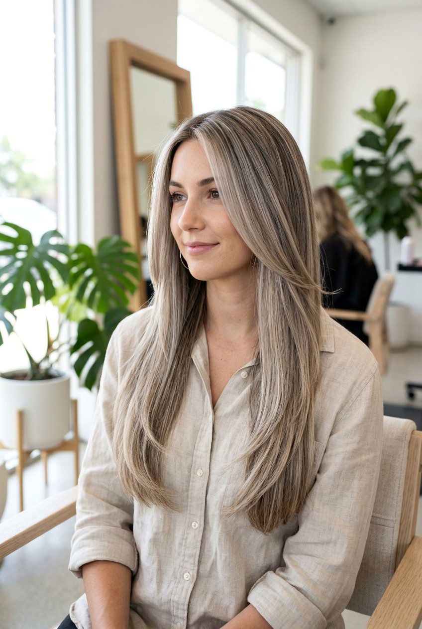 Beige Blonde and Gray Balayage - 20 gray blending balayage for blondes - 20 gray blending balayage for blondes