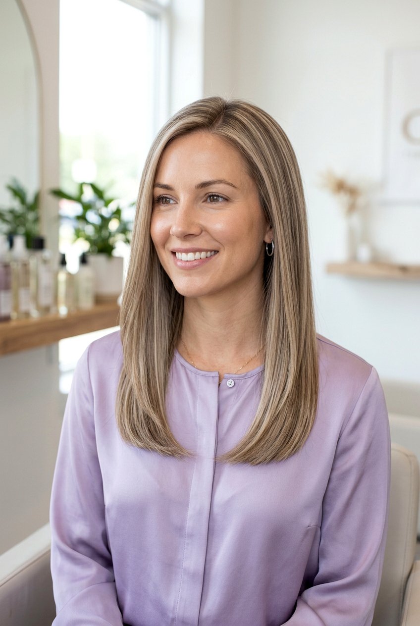 Beige Blonde with Cool Brown Lowlights - 20 lowlights for blonde hair - 20 lowlights for blonde hair