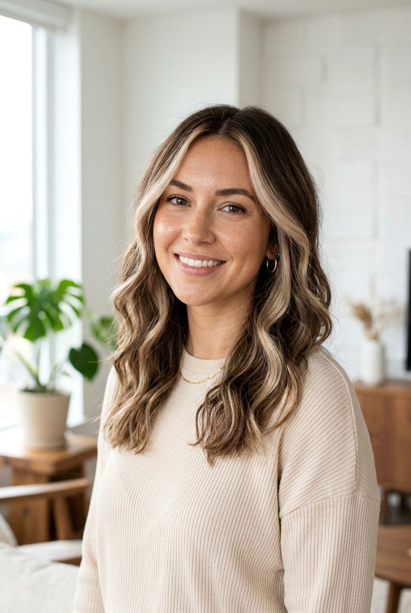 Beige Brunette With Money Piece - 20 beige brunette hair color - 20 beige brunette hair color