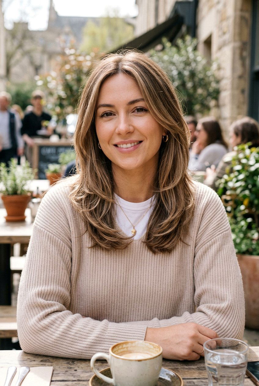 Beige Brunette With Soft Caramel Highlights - 20 beige brunette hair color - 20 beige brunette hair color