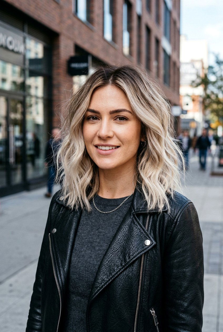 Beige Platinum Balayage - 20 creamy beige balayage - 20 creamy beige balayage