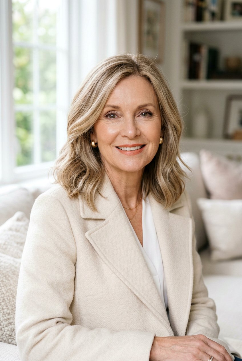 Beige blonde balayage - 20 natural looking balayage for older women - 20 natural looking balayage for older women