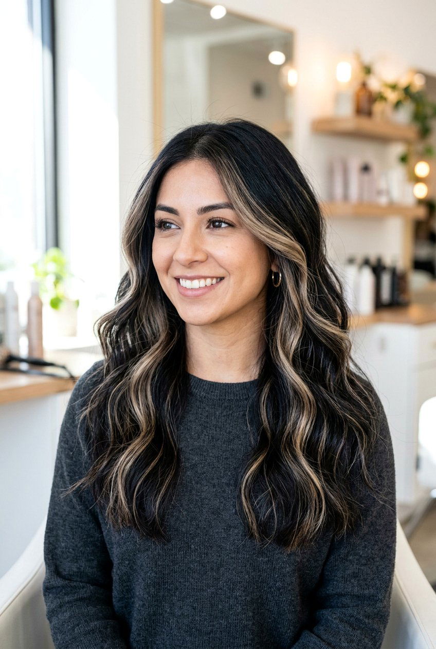 Beige blonde highlights on black hair - 20 blonde highlights on black hair - 20 blonde highlights on black hair