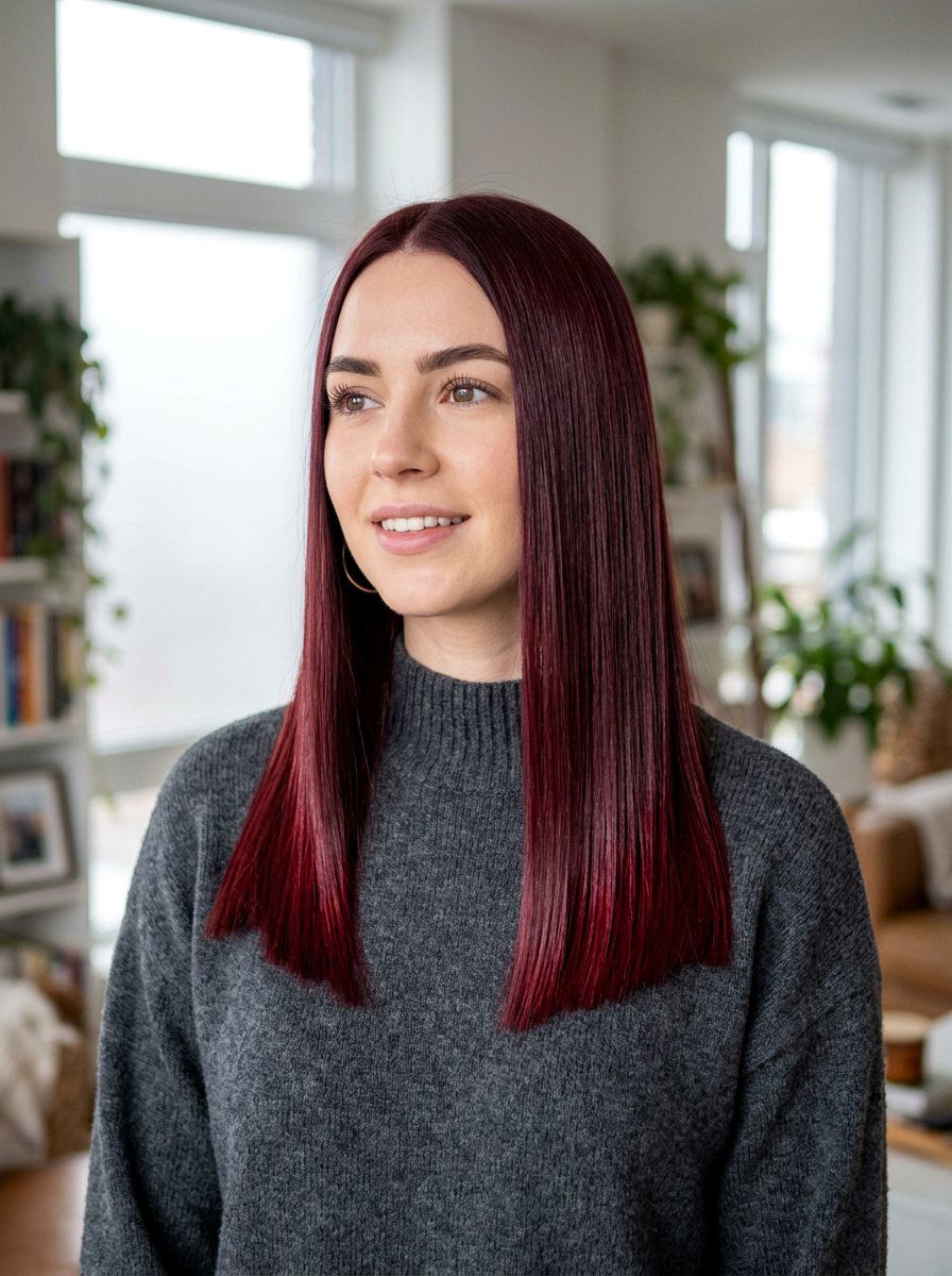 20 Stunning Red Gloss Hair Color for Brunettes to Try Now