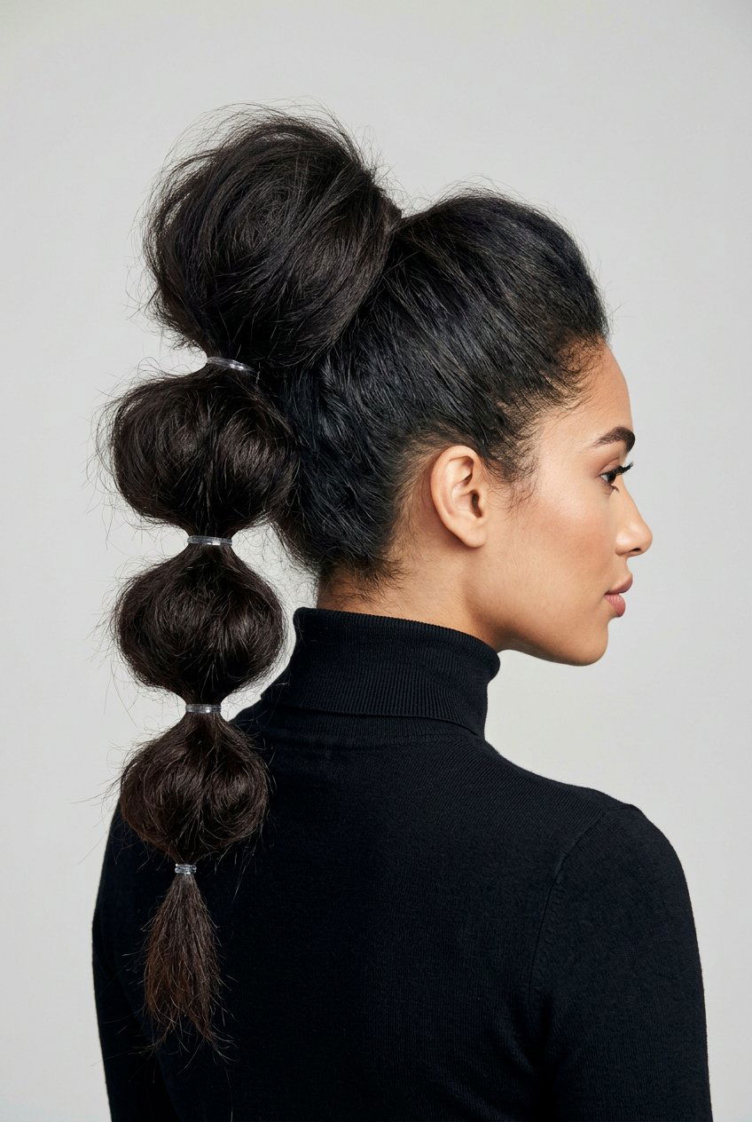 Big bubble ponytail - 20 bubble ponytail hairstyles - 20 bubble ponytail hairstyles