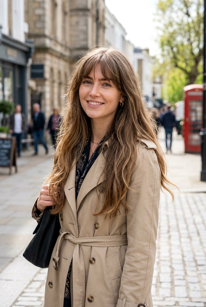 Birkin Bangs With Long Hair - 20 campus hairstyle for long layers - 20 campus hairstyle for long layers