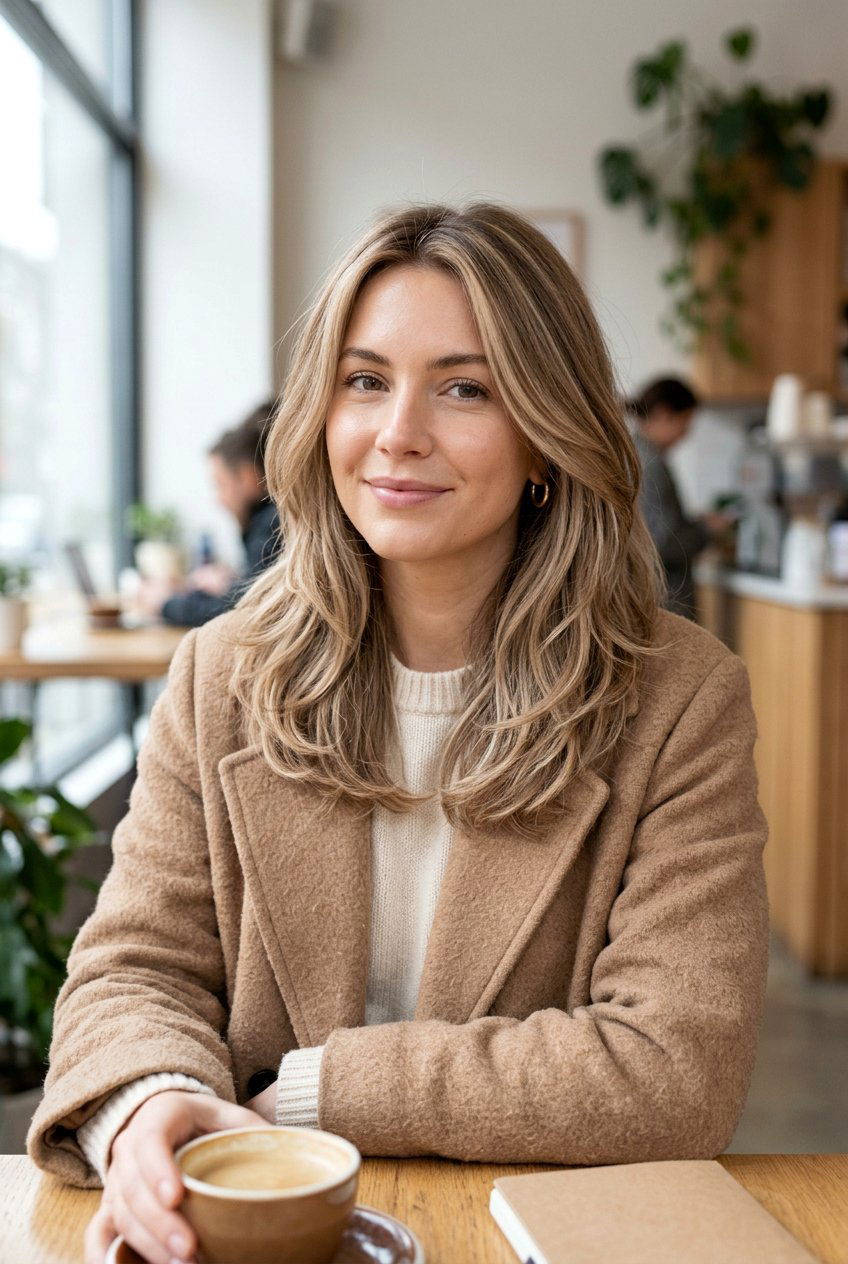 Biscuit Blonde Highlights - 20 creamy blonde with face framing highlights - 20 creamy blonde with face framing highlights