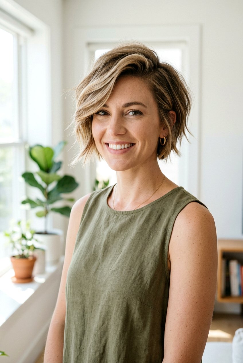 Bixie Bob Haircut With Side Part - 20 bixie bob haircut - 20 bixie bob haircut