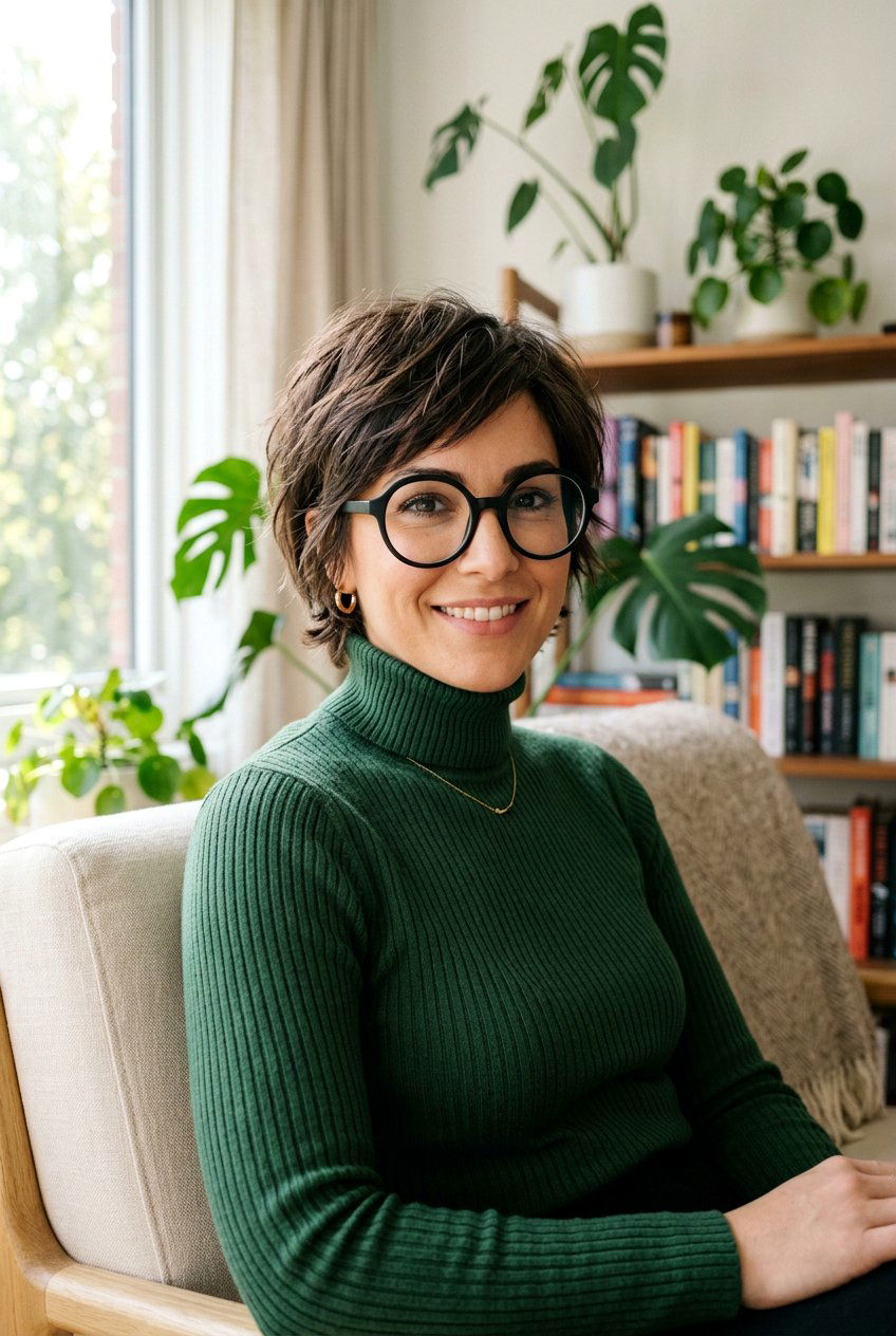 20 Flattering Chin Length Bob for Women With Glasses Ideas