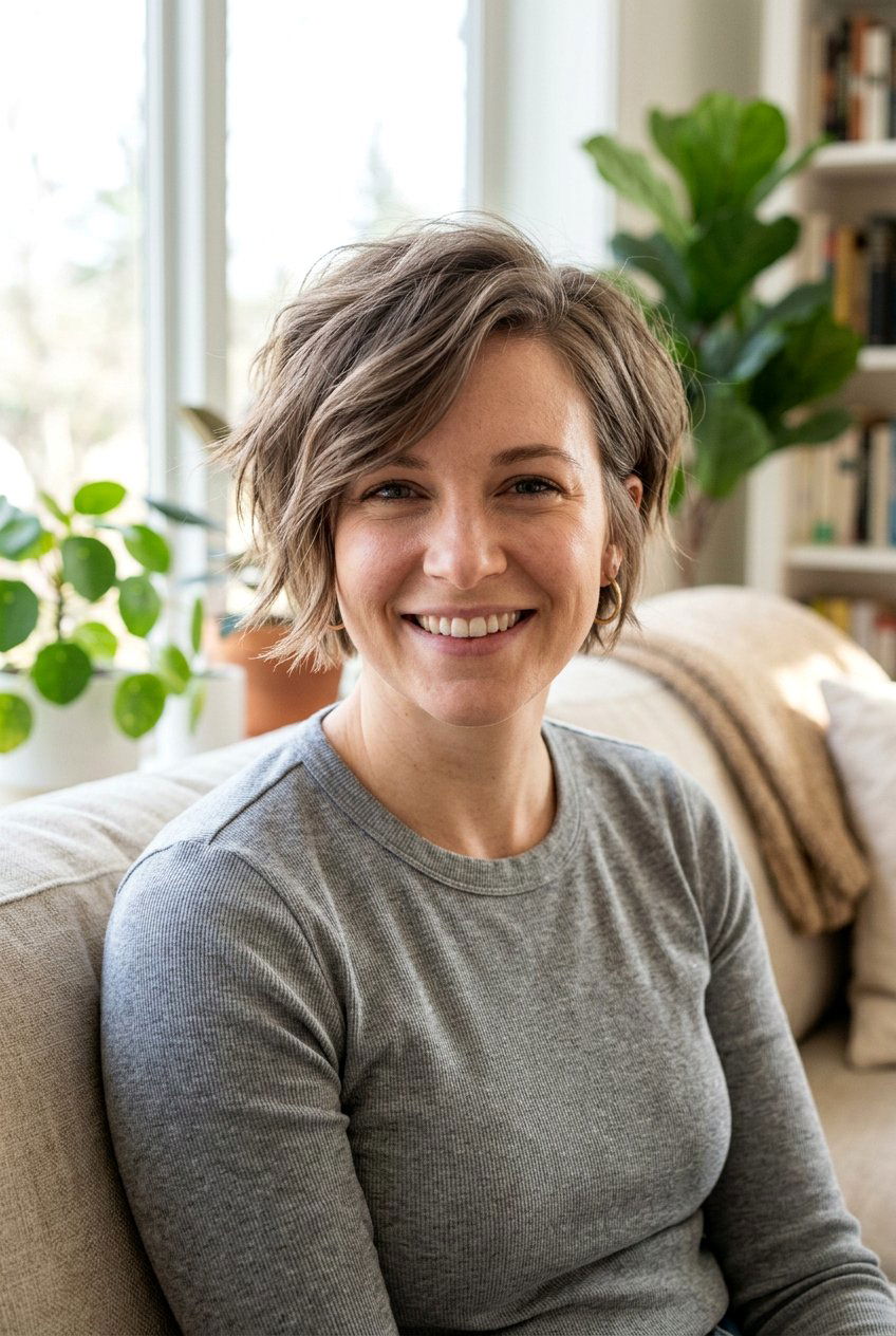 Bixie Cut After Pregnancy - 20 postpartum haircuts for women - 20 postpartum haircuts for women